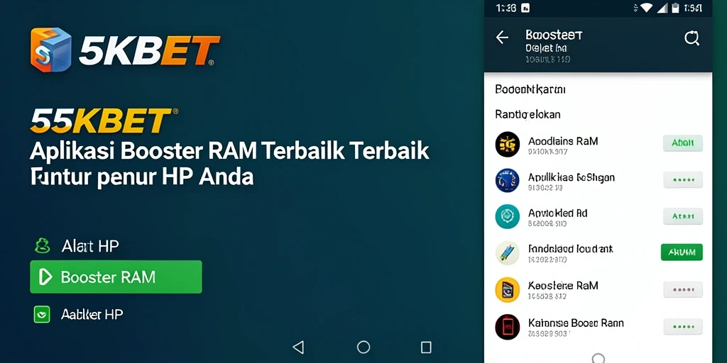 Antarmuka 55KBET yang sederhana dan efektif dalam mengoptimalkan RAM.