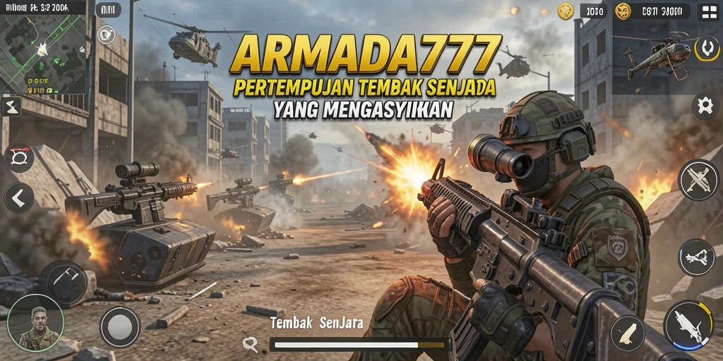 Tampilan antarmuka ARMADA777 yang menakjubkan dan interaktif.