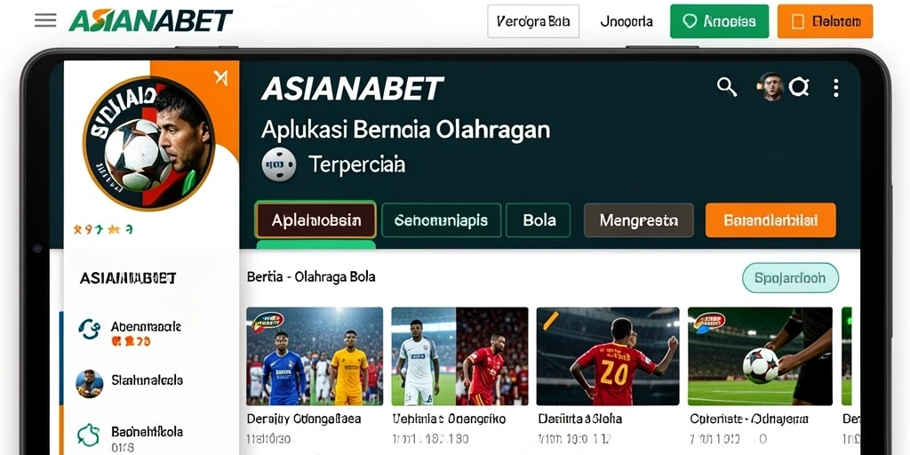 Tampilan antarmuka ASIANABET yang informatif dan menarik.