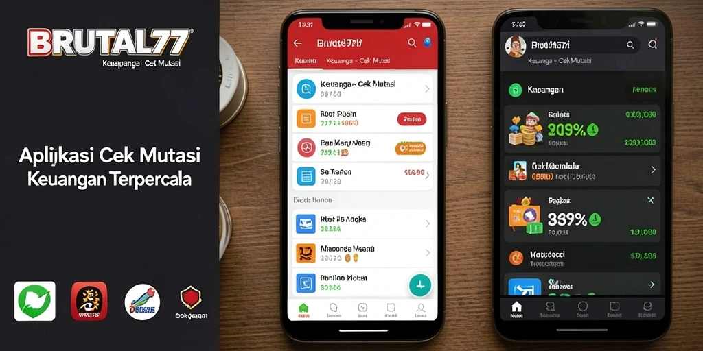 Tampilan antarmuka aplikasi Cek Mutasi BRUTAL77 yang mudah digunakan.