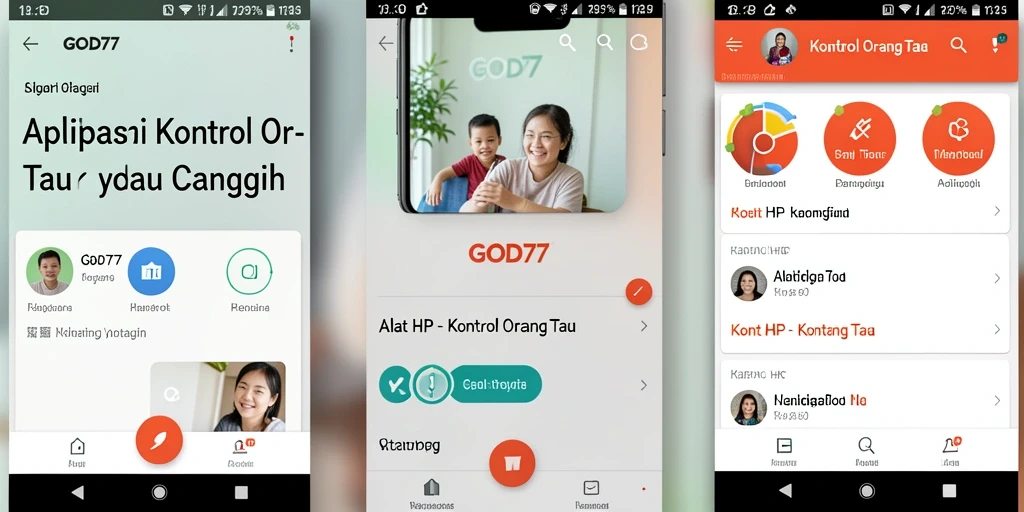 Tampilan antarmuka aplikasi GOD77 yang intuitif dan mudah digunakan.