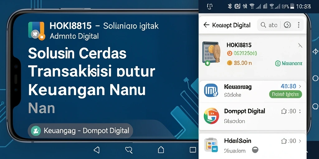Antarmuka pengguna HOKI8815 yang memudahkan transaksi Dompet Digital.
