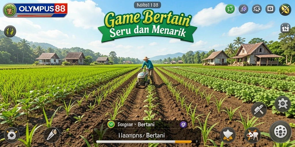 Tampilan antarmuka OLYMPUS88 saat bertani yang menarik dan user-friendly.